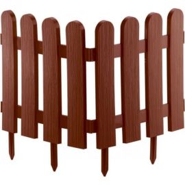 Садовое ограждение ПОЛИМЕРСАД Забор декоративный №7, терракотовый, 7 шт. ПС-ЗД7-терракот 