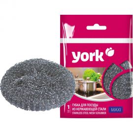 Губка из нержавеющей стали YORK Макси 003080 