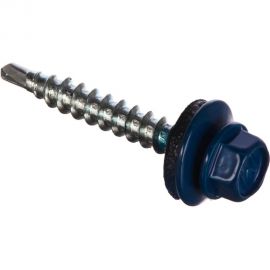 Кровельный саморез Daxmer 4,8x35 RAL 5005, сверло №1, 250 шт. 303925 