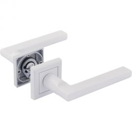 Дверная ручка НОРА-М 108К AL белый 17239 
