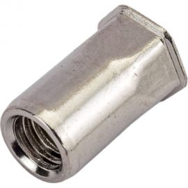 Резьбовая нержавеющая шестигранная заклепка с уменьшенным потайным бортиком KREPFIELD М6x16 мм, ART 1027, А2, 50 шт. 1027ГАЙКАЗАКЛЕПКАМ6Х16-50 