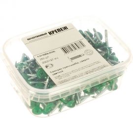 Прессшайба Качественный КРЕПЕЖ 4.2х19 мм, зеленая мята RAL 6029, сверло, 250 шт 0300197 КЧ 