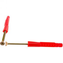 Пакет универсальный дюбель Метизный двор 6х51мм + шуруп 3,5х50мм 15 шт. 4607173902474 