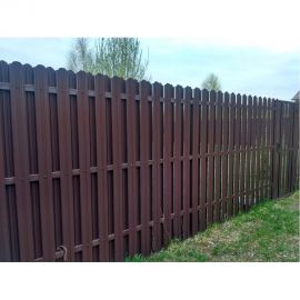 Металлический двухсторонний штакетник Металлика (коричневый; 10 штук в упаковке) 1,2-8017/8017 1,2-8017/8017 