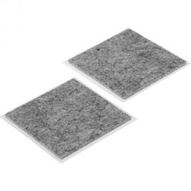 Мебельная накладка ТУНДРА квадратная, 85х85 мм, серая, 2 шт. 2942292 