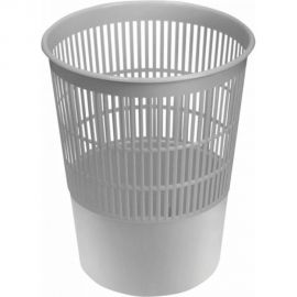 Корзина для бумаг BRAUBERG сетчатая, 14 литров, серая 237004 
