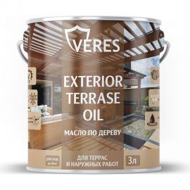 Масло для дерева VERES exterior terrase oil, 3 л, сосна 255547 