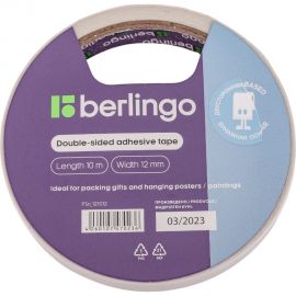 Двусторонняя клейкая лента Berlingo 12 мм х 10 м FSn_121012 