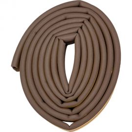 Самоклеящийся уплотнитель для дверей и окон ТДВ D профиль, 12х10 мм, коричневый 1502002 