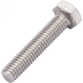 Нержавеющий болт с шестигранной головкой KREPFIELD M6x30 мм, DIN 933, А2, полная резьба, 10 шт. 933А2БОЛТ6Х30-10 