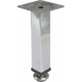 Квадратная мебельная опора STARFIX d25x100 мм, хром SMF-4616 