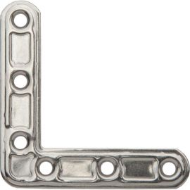 Мебельный плоский уголок ALDEGHI LUIGI SPA 70х70х15 мм, нержавеющая сталь 153IN77 