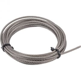 Нержавеющий трос KREPFIELD 4 мм, сталь А2, плетение 7x7, средней мягкости, 5 м 8379А2ТРОС4ММ-5 