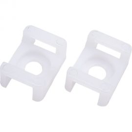 Монтажная площадка под винт IEK ПМ 22х16х6 мм, белая, 100 шт. UHP33-22-16-6-100-K01 