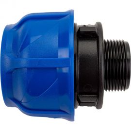 Компрессионная соединительная муфта VALFEX ПНД, с наружной резьбой, 50x1 1/4"" 121001150114 