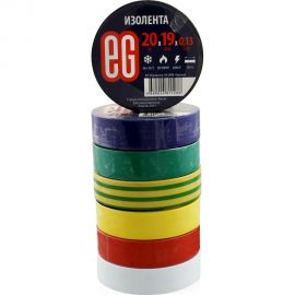 Изолента EG 10/200 ЕГ Изолента 19-20М Микс 