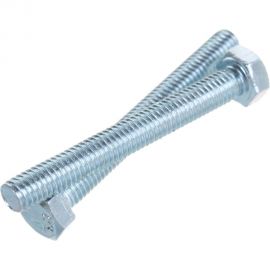 Болт Стройметиз полная резьба DIN933 М5х40, класс прочности 5.8, цинк 100 шт. 3010868 
