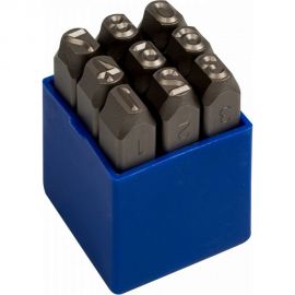 Набор ударных клейм KING TONY 6 мм, цифры, 9 предметов 11409SQ06 