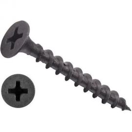 Черный саморез по дереву GSMETZ 4,2x89 мм, фосфатированный, 10 кг, 1785 шт., ph2 1004289 
