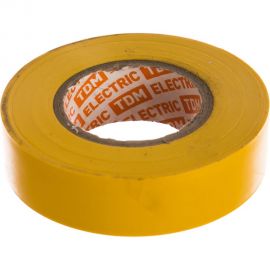 Изолента ПВХ TDM 0.15х19 мм желтая 20 м SQ0526-0002 