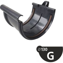 Соединение желоба Murol серый 16013 