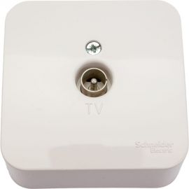 ТВ коннектор Schneider Electric BLANCA, О/У, белый BLNTA000011 