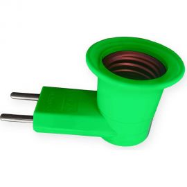 Адаптер вилка-патрон ОПТИКОМ ЭЛЕКТРИК с выключателем 220В зеленый 3352.1627 
