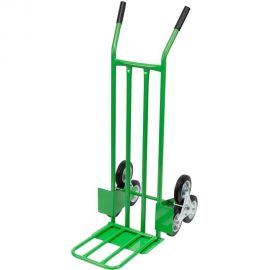 Двухколесная (блок из 3-х колес) ручная тележка СТРОЙМАШ откидная платформа 400x312 мм, грузоподъемность 200 кг 17024 