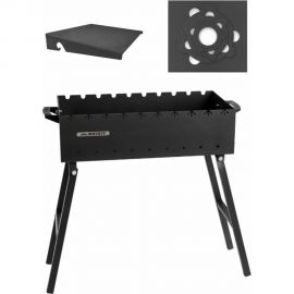 Складной мангал 3 мм, 600 + полка + подказанник Unikit UN-МСК6 