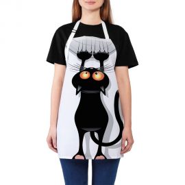 Кухонный фартук JOYARTY Кот-шкодник, универсальный размер для женщин и мужчин ap_18507 