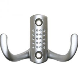 Крючок MF H5534E, AL, 2-х рожковый, матовый хром 973821v 