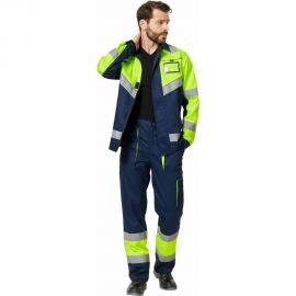 Костюм Эксперт Спецодежда Илион Сигнал темно-синий, флуоресцентный желтый, р. 48-50, рост 170-176 6446000053372 