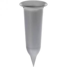 Горшок SANTINO Ритуальный 0.65 л, 10х25 см, серебро 051534 