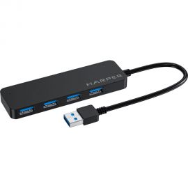 USB концентратор Harper HUB-04P Black H00003291 