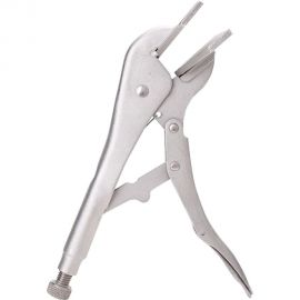 Зажимные клещи DELI dl20016 с плоскими губками с фиксатором 250мм, регулировочный винт, углеродистая сталь 112761 