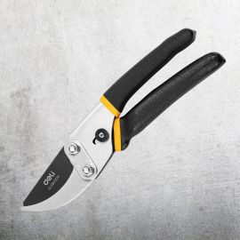 Универсальный садовый секатор DELI DL580204 200 мм, сталь 55С, тефлон, уплотнённая противоскользящая ручка 98486 