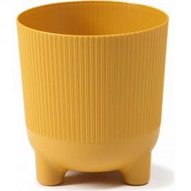 Кашпо на ножках LAMELA Sp.z o.217 ARIA jumper 16х17.5 см, горчичное 066172 