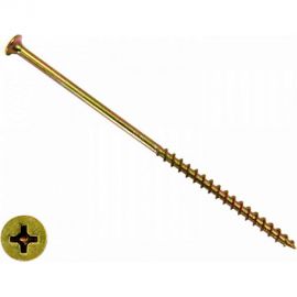 Саморез КРЕП-КОМП жёлтый цинк PH-2, по дереву 4,8х127 1500шт ждп12748 