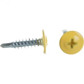 Прессшайба Качественный КРЕПЕЖ 4.2х19 мм, желтый цинк RAL 1018, сверло, 250 шт 0300191 КЧ 