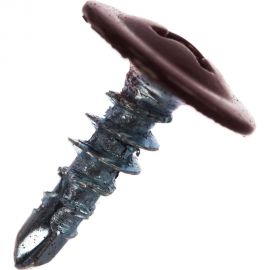 Прессшайба Качественный КРЕПЕЖ 4.2х13 мм, красное вино RAL 3005, сверло, 450 шт 0300307 КЧ 