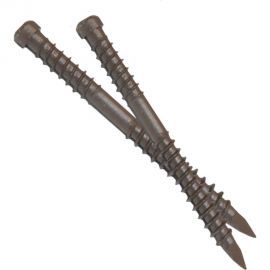 Саморез для террасной доски Гвозdeck потайной, 5,0х60 окрашенный, остроконечный, Torx 15, 500 шт. 20645060ECTXWG1 