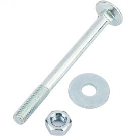 Болт Стройметиз М8х90 DIN 603 с гайкой DIN 934 и шайбой DIN 9021, цинк уп. 2 шт. 3180191 