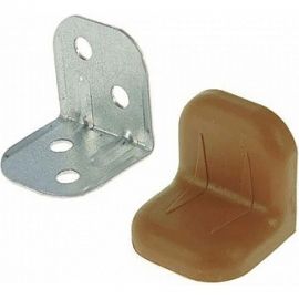 Крепежный уголок с пластиковой крышкой Tech-Krep 20x28 ясень 4 шт. пакет 148289 