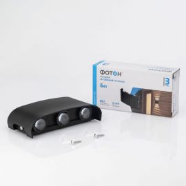 Светодиодный накладной светильник ФОТОН SLO- 6W4000K-B, черный 24739 