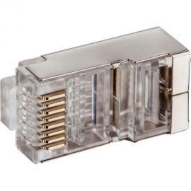 Экранированный коннектор RJ-45 8p8c TWIST cat. 6, 100шт. CN-8P8C-C6-SH-TWCS/100 