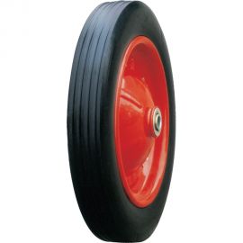 Колесо промышленное со стальным ободом, литой резиновой шиной и шариковым подшипником (D320 мм; 16 мм) Tech-Krep 148411 