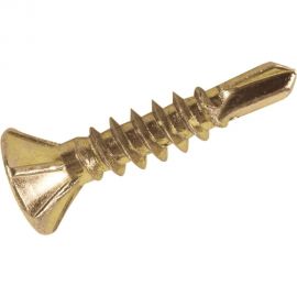 Оконный саморез Мир крепежа 3,9x32 мм, сверло, потай, желтый цинк, 1000 шт. Т0000014803 