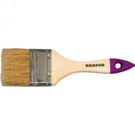 Плоская кисть KRAFOR №4, 100 мм 002-0040 49197 