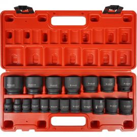 Набор головок ударных 1/2""DR, 38 мм, 19 предметов, 10-38 мм, пластиковый кейс Airline ATAS077 