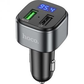 Автомобильное зарядное устройство Hoco E67, bluetooth FM Transmitter, 1xUSB, QC3.0, черный 6931474762122 